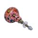 Pink Rose Hand Painted Kashmiri Indian Cabinet Knobs 
